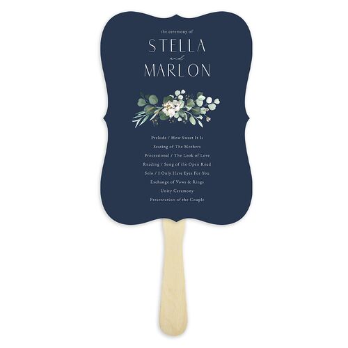 Timeless Floral Hoop Fan Programs Moody Blue Signature Bracket