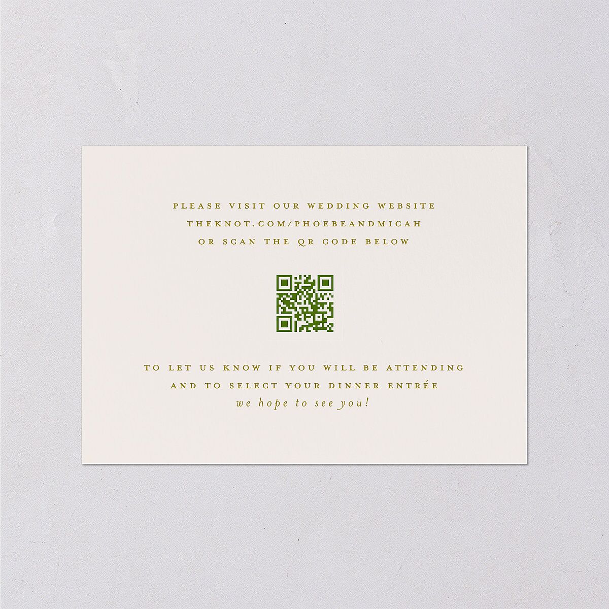 Hawaiian Tropical Monstera Frame Wedding Response Cards Scottish Green Signature Standard