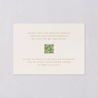 Hawaiian Tropical Monstera Frame Wedding Response Cards Scottish Green Signature Standard