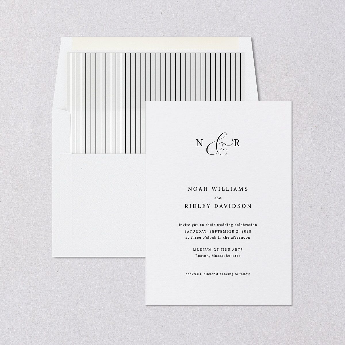Elegant Polished Minimalist Envelope Liners Pure White Standard