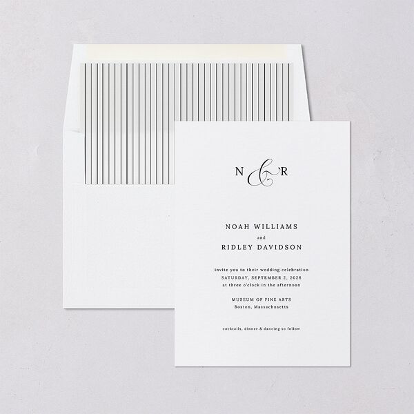 Elegant Polished Minimalist Envelope Liners Pure White Standard