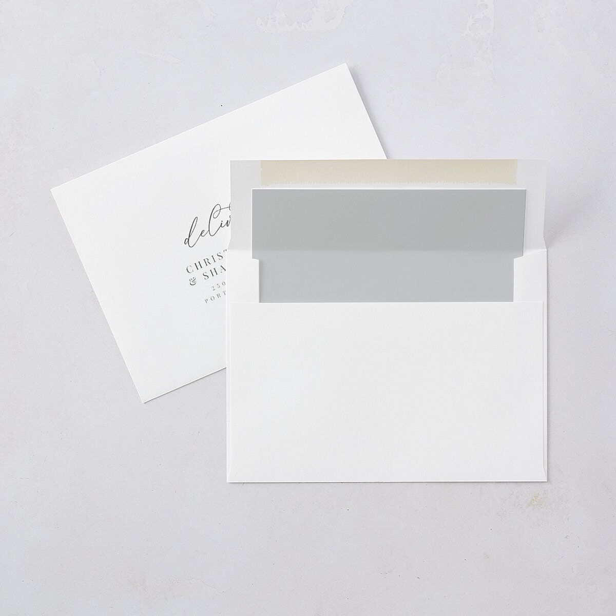 Romantic Calligraphy Foil Wedding Invitations Gold Silver Signature Blank No Standard