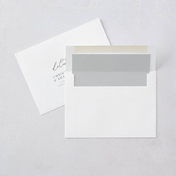 Romantic Calligraphy Foil Wedding Invitations Gold Silver Signature Blank No Standard
