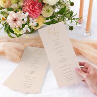 Just Love Wedding Programs Gold Sand Signature