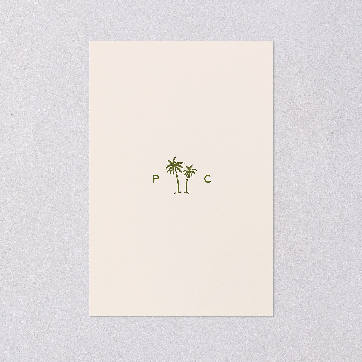Cabana Stripes Table Numbers Olive Signature