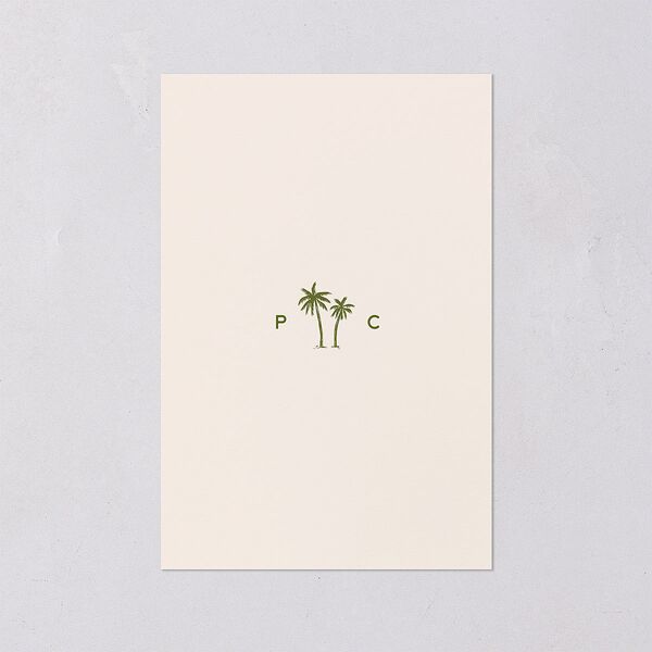Cabana Stripes Table Numbers Olive Signature