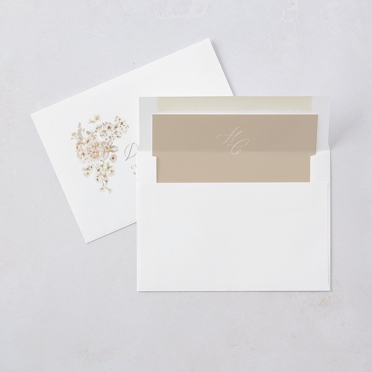 Luxury Floral Archway Wedding Invitations Dijon Signature Blank No Standard