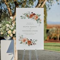 Eucalyptus Bouquet Standard Welcome Sign Large Terracotta Standard Indoor Foam Core L Welcome