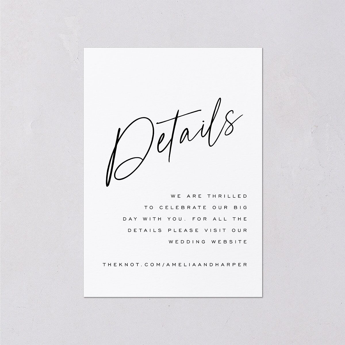 You Are Mine Wedding Enclosure Cards — view 1