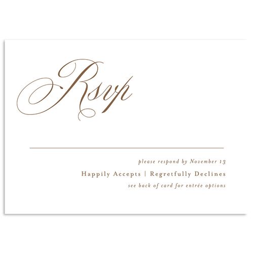 Eternal Love Wedding Response Cards Sepia Signature Standard