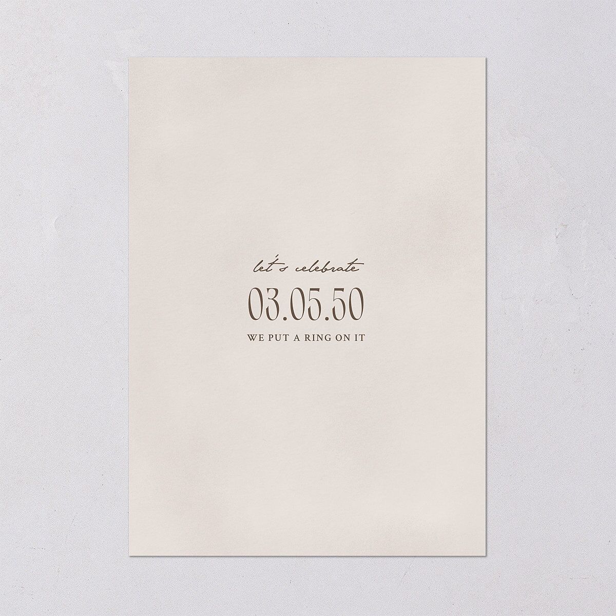 Calla Lily Nouveau Engagement Party Invitations Champagne Signature Blank Standard