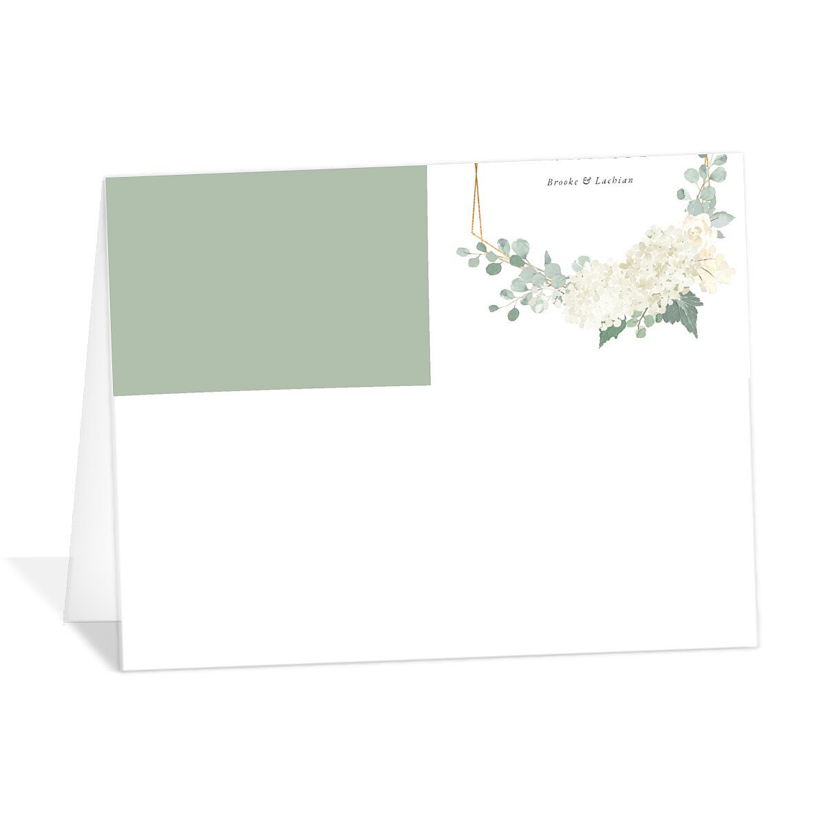Elegant Hydrangea Thank You Cards