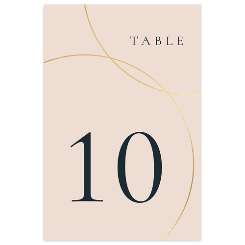 Minimal Rings Table Numbers Gold Slate Signature