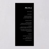 Vertical Names Menus Licorice Signature