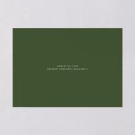 Border Date Save the Date Cards Scottish Green Signature smooth Blank No Standard
