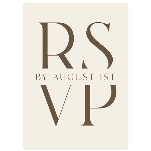 Simple Modern Monogram Wedding Response Cards Falcon Signature Standard