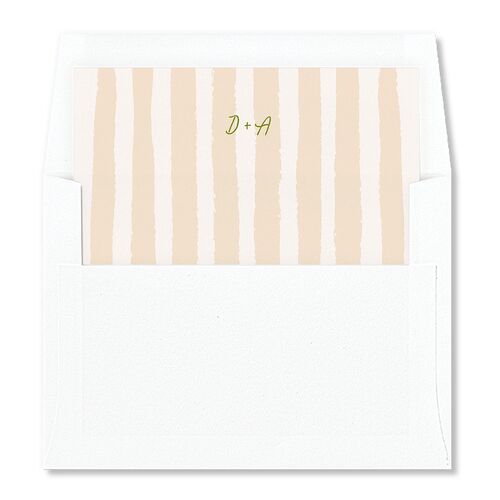 Eclectic Painted Stripes Envelope Liners Pear Standard