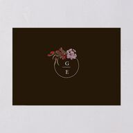Autumn Romance Rehearsal Dinner Invitations Chocolate Signature Blank