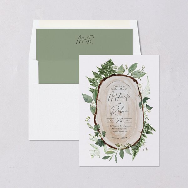 Fairytale Woodgrain Slab Envelope Liners Pure White Standard