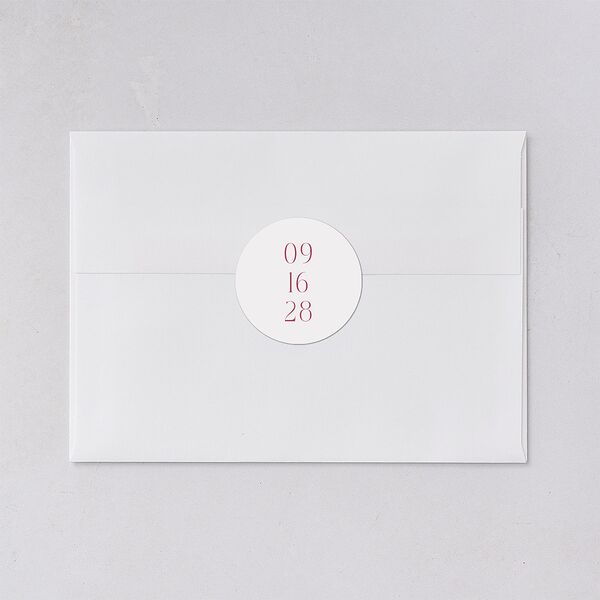 Whimsical Maximalist Floral Wedding Stickers Mulberry Circle