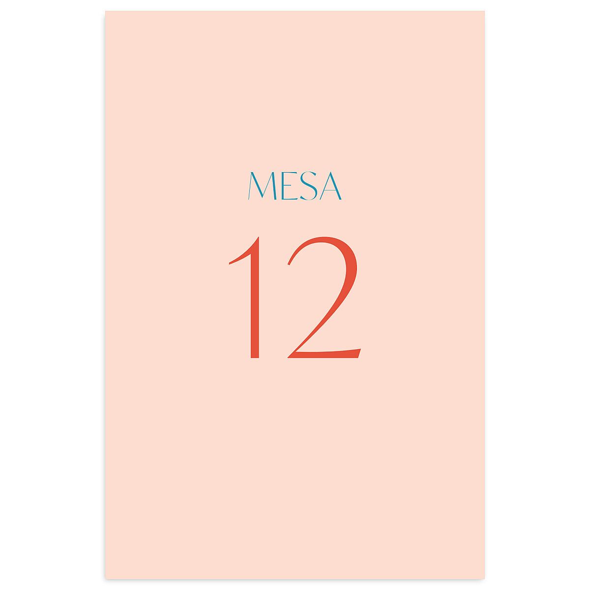 Color del Amor Table Numbers