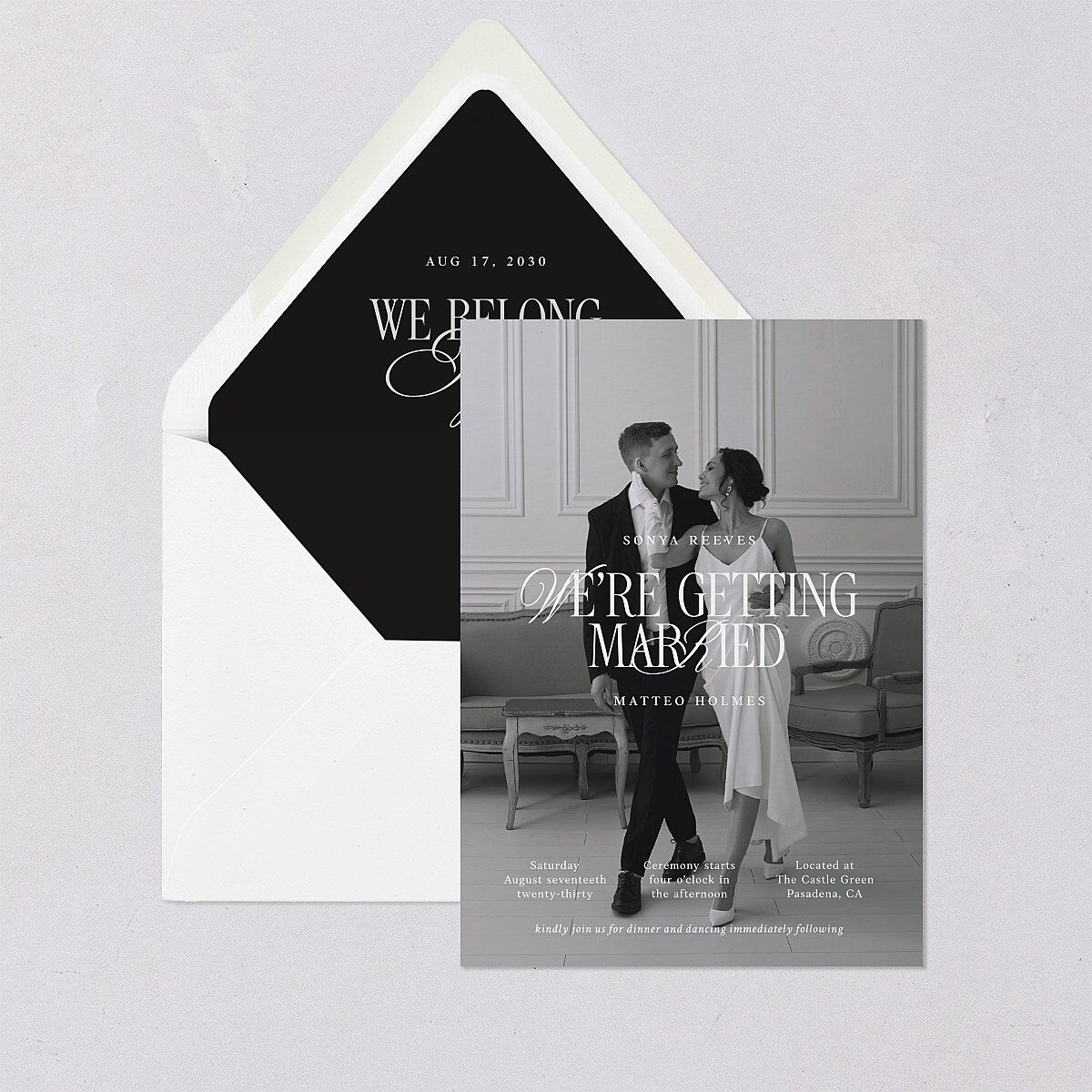Luxury Editorial Photo Euro Envelope Liners Pure White Luxe
