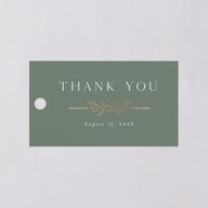 Monogram Leaves Favor Gift Tags Gold Eucalyptus Signature