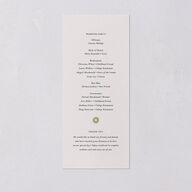 Block Print Wedding Programs Meadow Signature