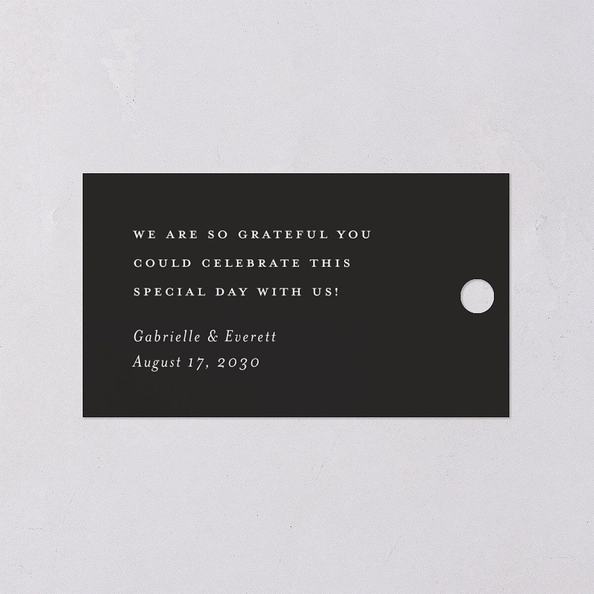 Opposites Attract Favor Gift Tags Licorice Signature