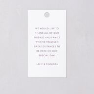 Whimsical Maximalist Floral Favor Gift Tags Iris Signature