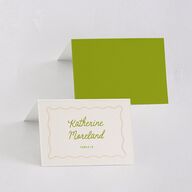 Eclectic Painted Stripes Place Cards Pear Signature