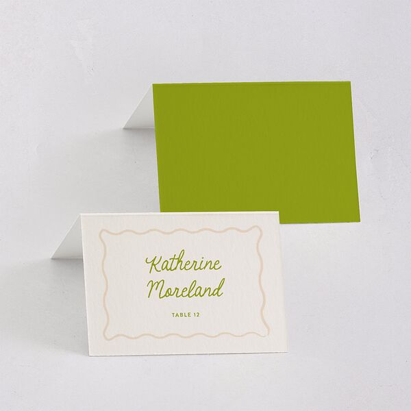 Eclectic Painted Stripes Place Cards Pear Signature