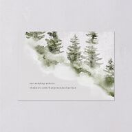 Snowy Mountainside Wedding Event Detail Cards Thyme Signature Standard