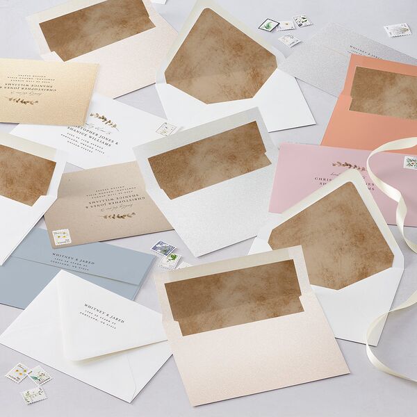 Soft Pampas Botanical Engagement Party Invitations Sepia Signature Blank Standard
