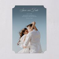 Glamorous Regency Garden Save the Date Cards by Bridgerton Sage Signature smooth Blank No Ticket