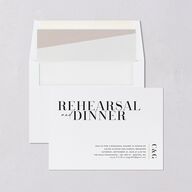 Minimal Chic Rehearsal Invitations Pure White Signature Blank