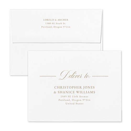 Coastal Oysters and Anchors Thank You Card Envelopes Terracotta Sand Return Address Signature Standard