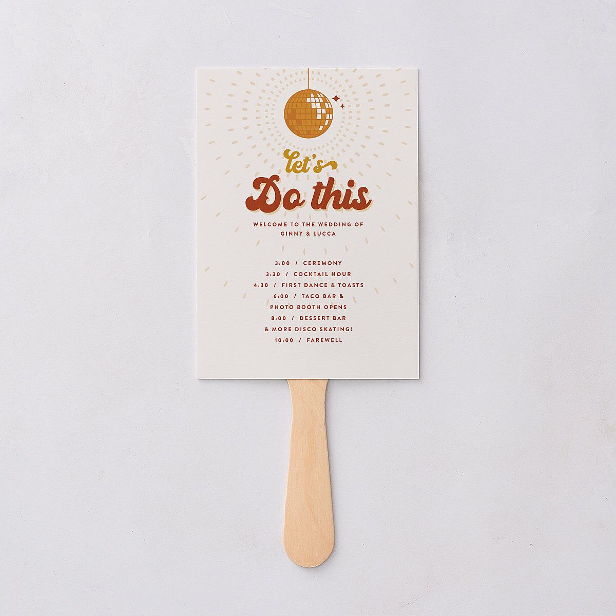 Disco Love Fan Programs Red Clay Signature Standard