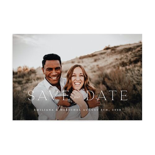 Mountain Sky Save The Date Postcards Licorice