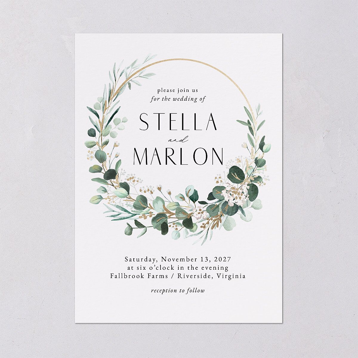 Timeless Hoop Wedding Invitations — view 2
