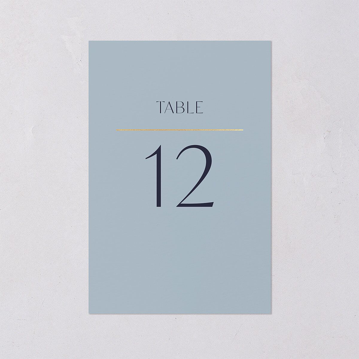 On This Day Table Numbers Gold Midnight Navy Signature