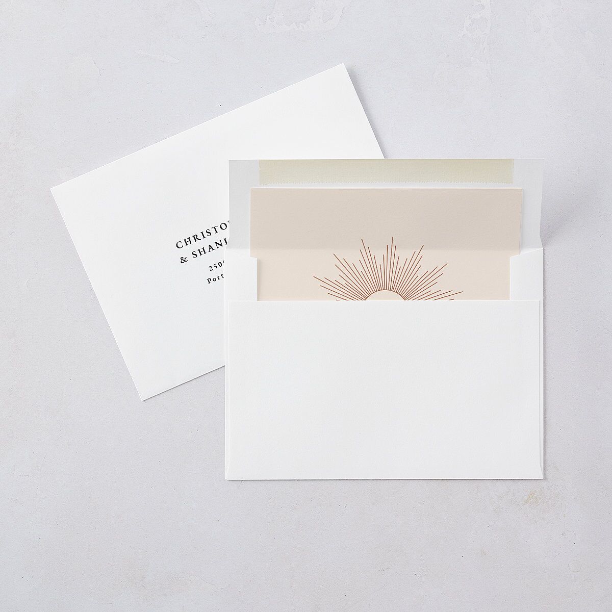 Modern Romantic Standard Envelope Liners Chestnut Standard