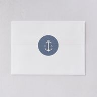 Coastal Love Wedding Stickers Cruise Circle