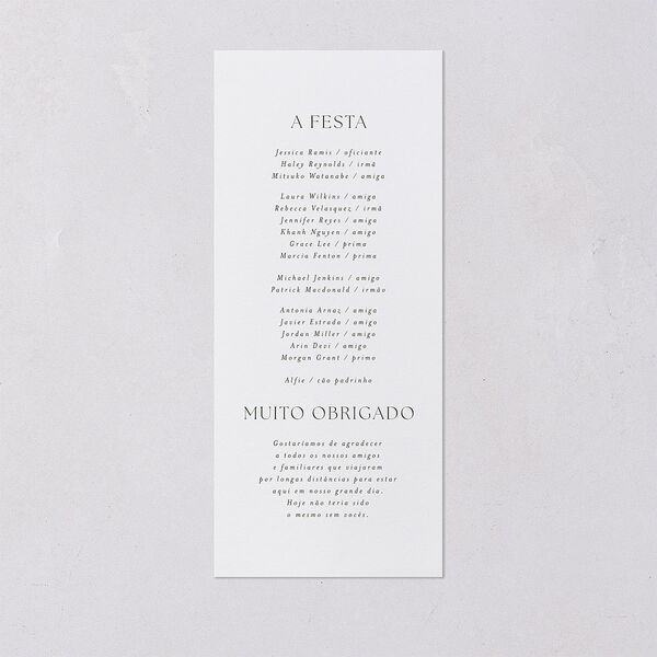 Flores Tropicais Wedding Programs Gold Red Clay Signature