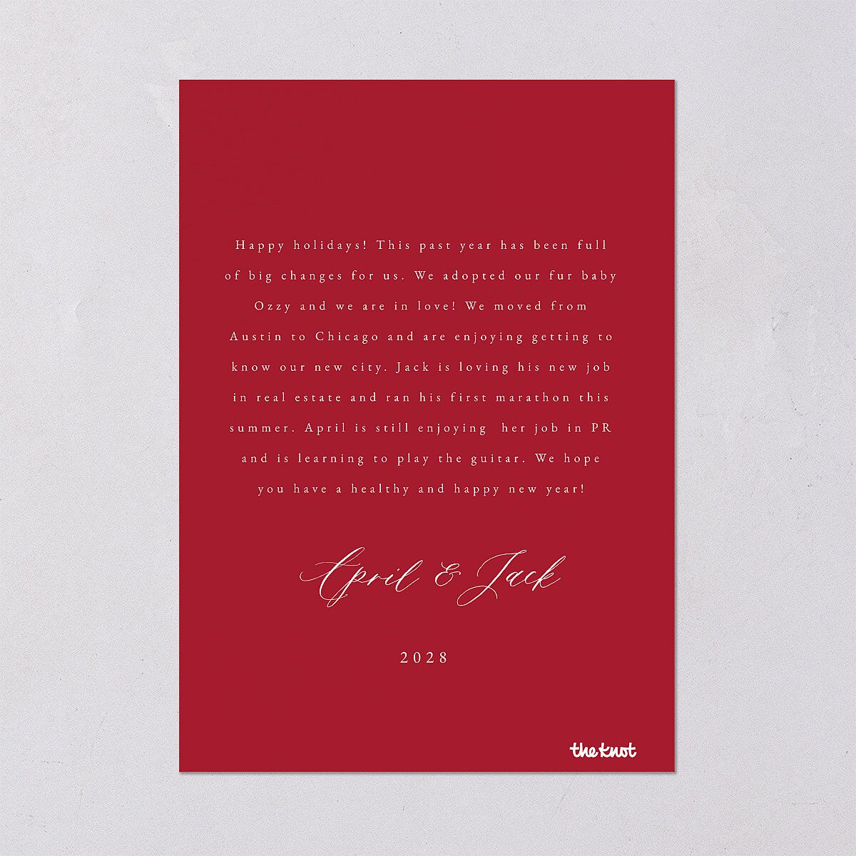 Beloved Poinsettia Holiday Cards Crimson Signature Blank