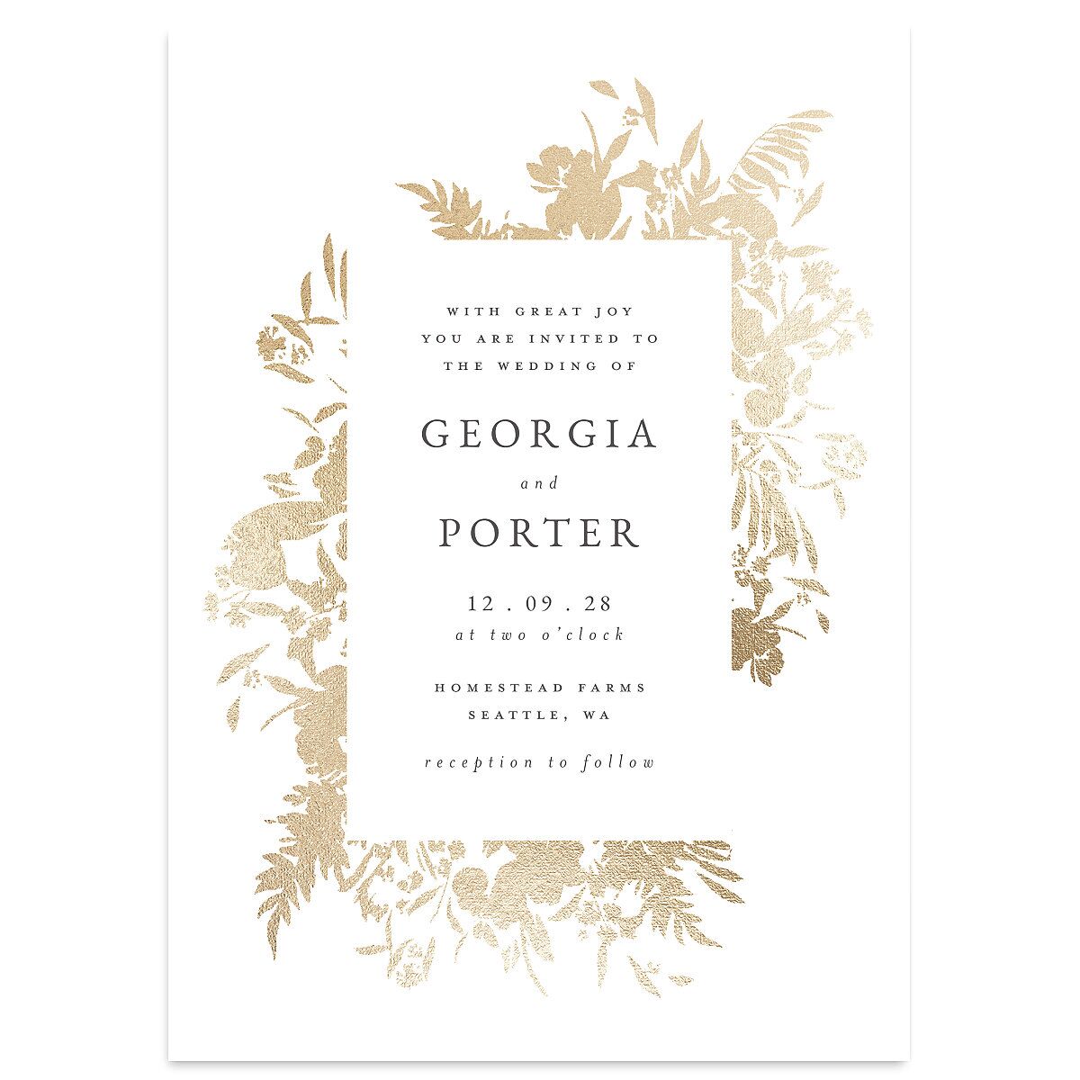 Glistening Garden Wedding Invitations