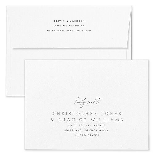 Love Is Patient Save The Date Card Envelopes Rose Linen Recipient Address Signature Standard