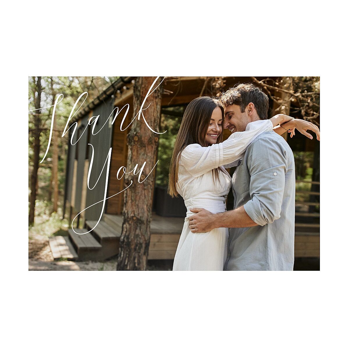 Muted Floral Thank You Postcards