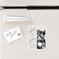 Signed Save The Date Magnets Licorice Magnet Paper