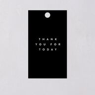 Chinese Lu Mien Favor Gift Tags Pure White Signature